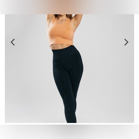 ALPHALETE ESSENTIAL CROP TANK ORANGE FROST SZ XXL WORKOUT ACTIVEWEAR ATHLEISURE - Picture 4 of 7